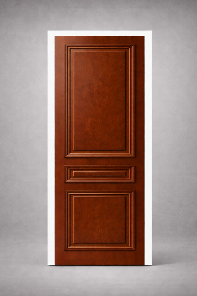 porte blindée simple vantail molurée